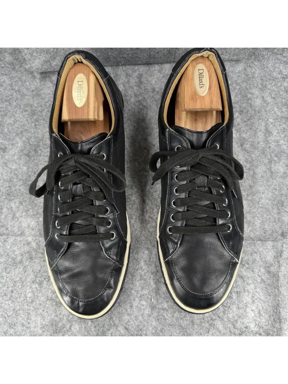 Cole Haan Vartan Sport Oxford Low Top Sneakers Shoes Black Leather Canvas 12M